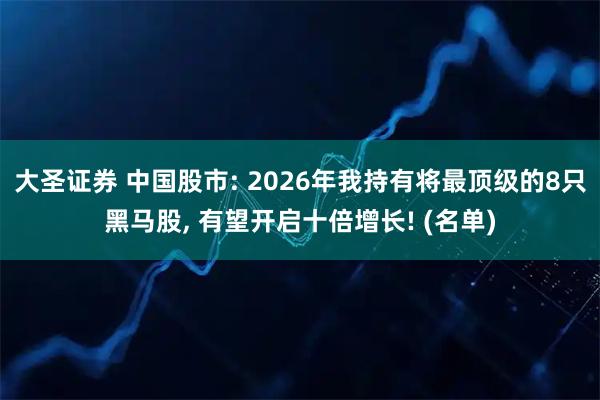 大圣证券 中国股市: 2026年我持有将最顶级的8只黑马股, 有望开启十倍增长! (名单)